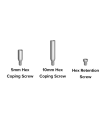 HEX COPING SCREW 5.0mm