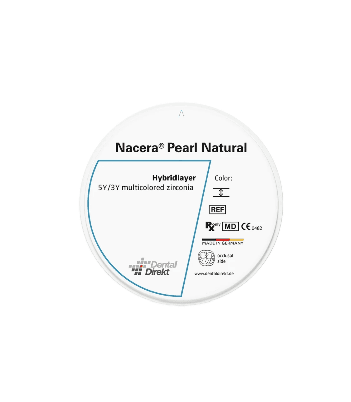 DISCO DE ZIRCONIO NACERA® PEARL NATURAL